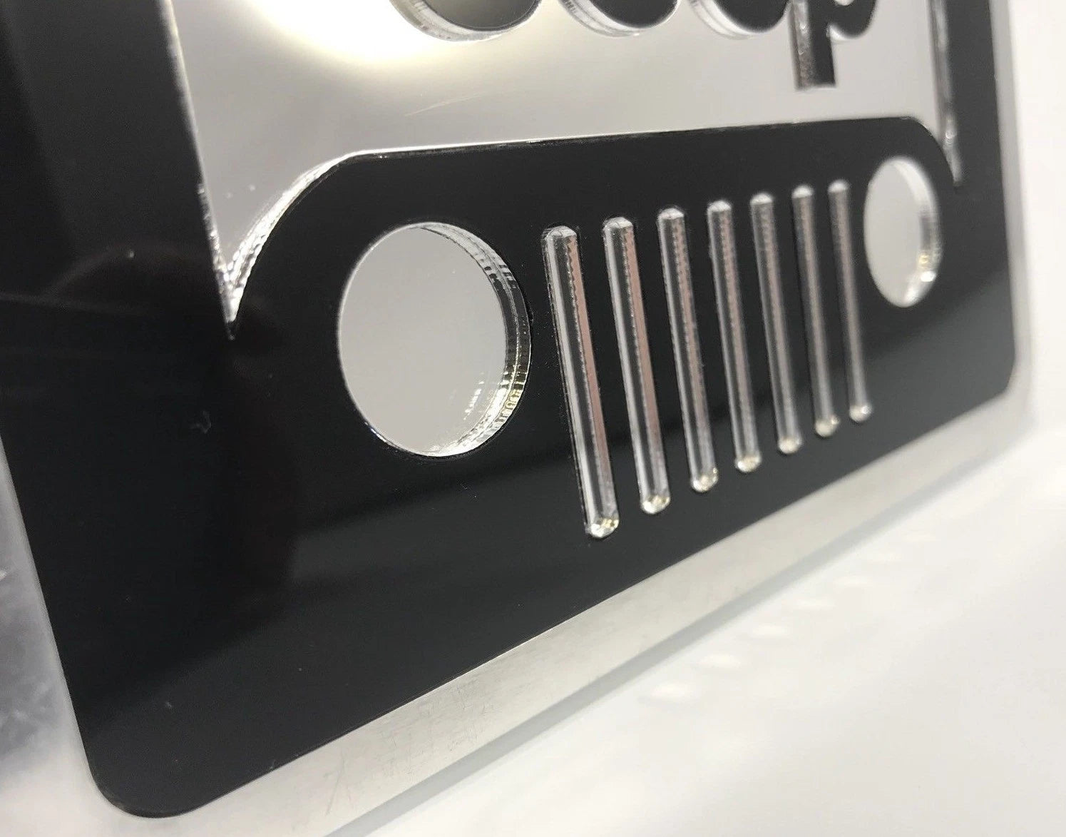 Tow Hitch Cover Replacement for Jeep Wrangler JL with Black Grill Emblem (2018–2024)