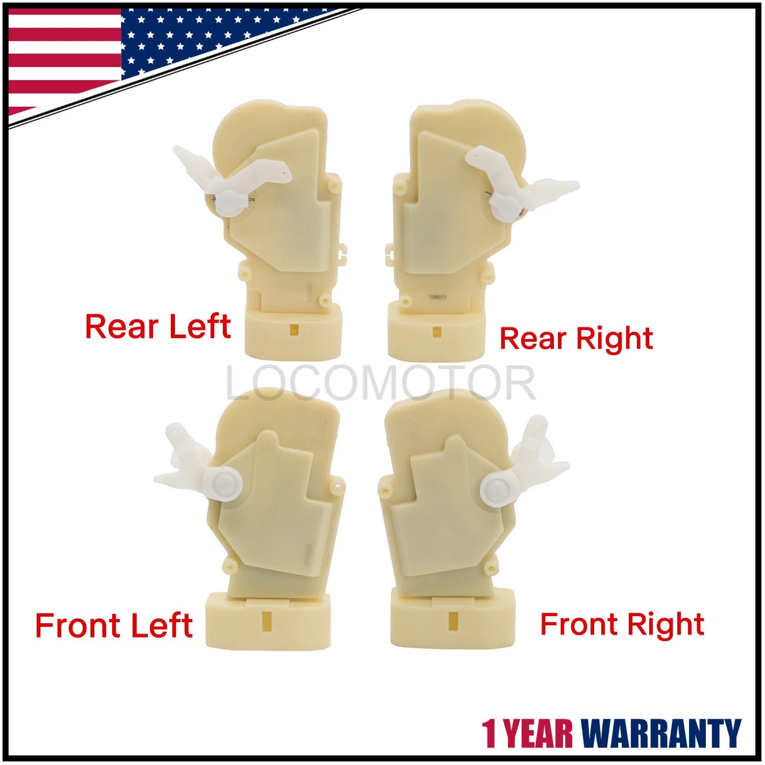 Set of 4 Door Lock Latch Actuators for Lexus RX300 GS430 GS400 GS300 (1998–2005)