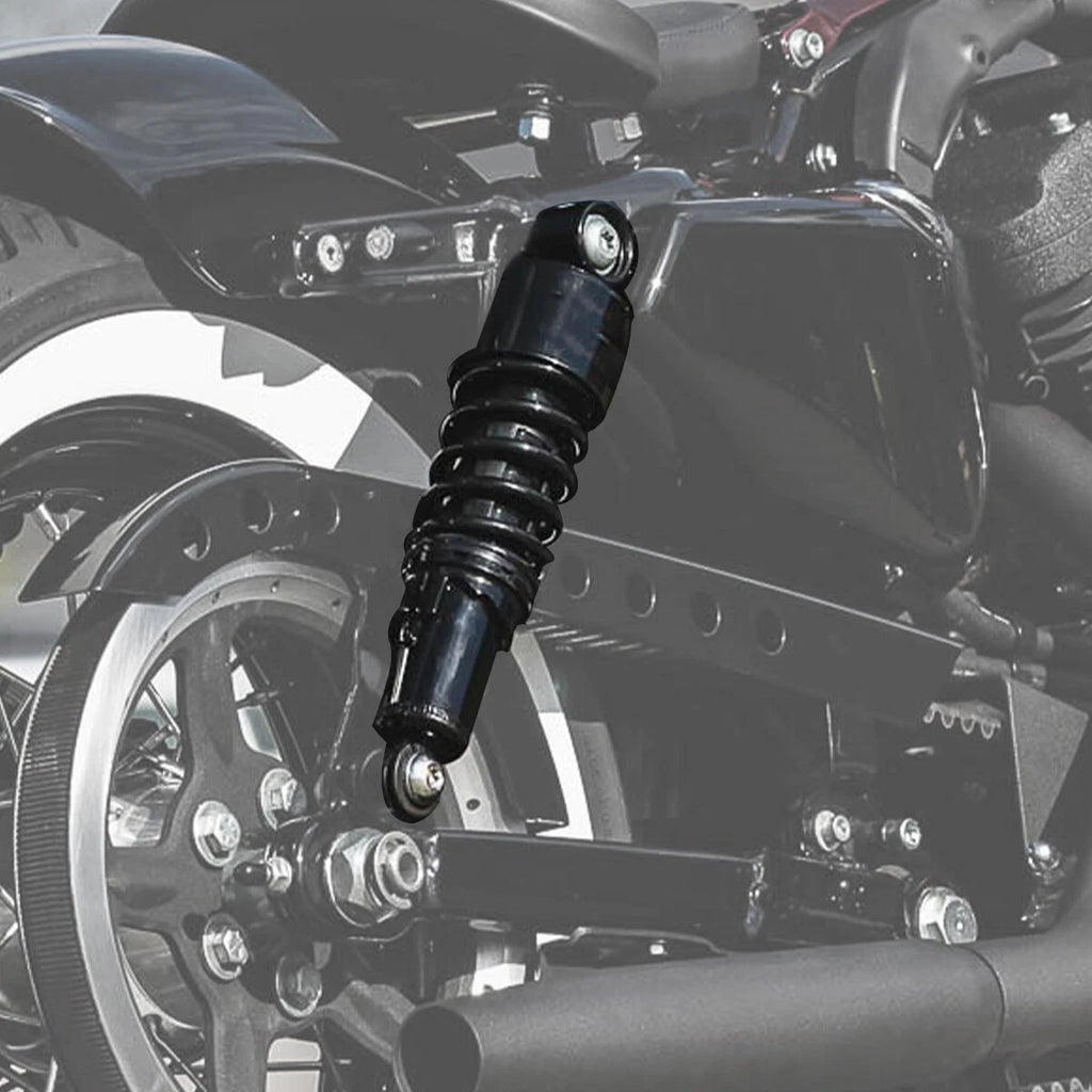 Pair 10.5" Black Rear Shocks for Harley Sportster XL1200 Custom (2004–2012)
