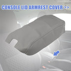 Center Console Lid Armrest Cover for Ford F150 (2009–2014) Gray