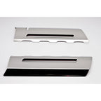Polished Stainless Fuel Rail Covers w Blue LED for 2014-2019 Chevy Corvette