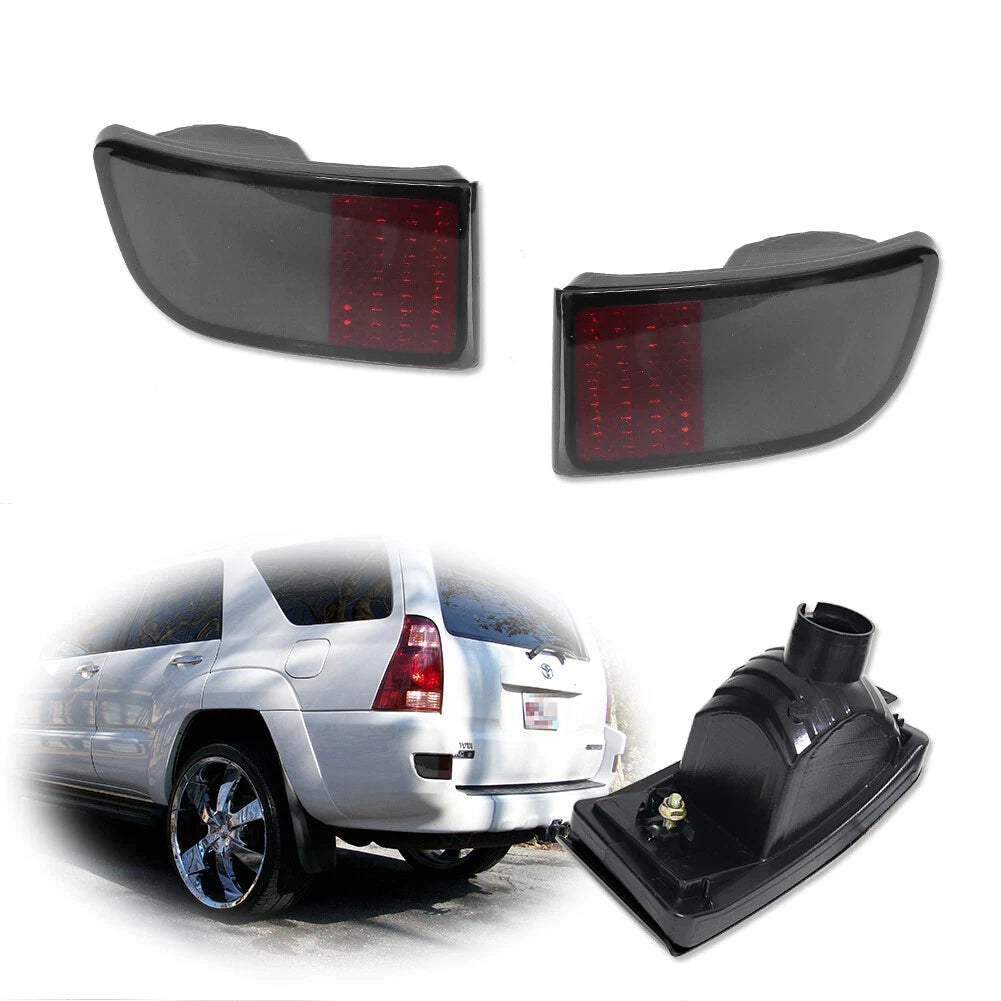 Set of 2 Rear Bumper Light Reflectors for Toyota 4Runner (2003–2005)