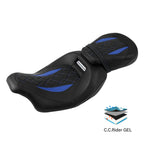 Gel Driver Passenger Pillion Seats for Harley Street Glide (2009-2023)