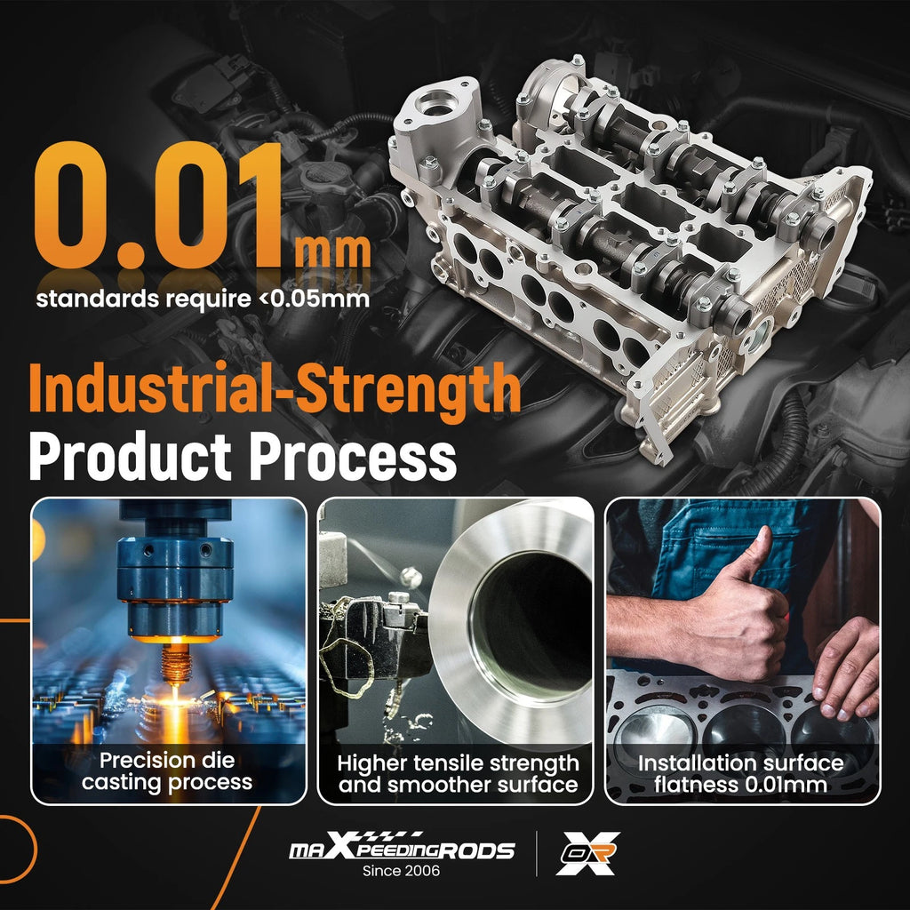 Cylinder Head Assembly for Ford Focus (2015–2018) Turbo 1.0L 3Cyl