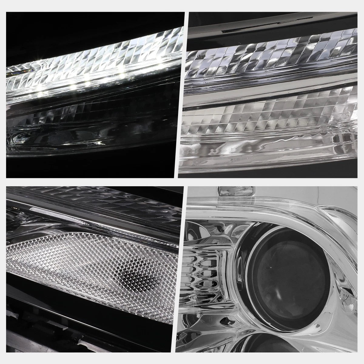 LED Daytime Running Lamps Projector Headlights for Jeep Cherokee (2014–2018)