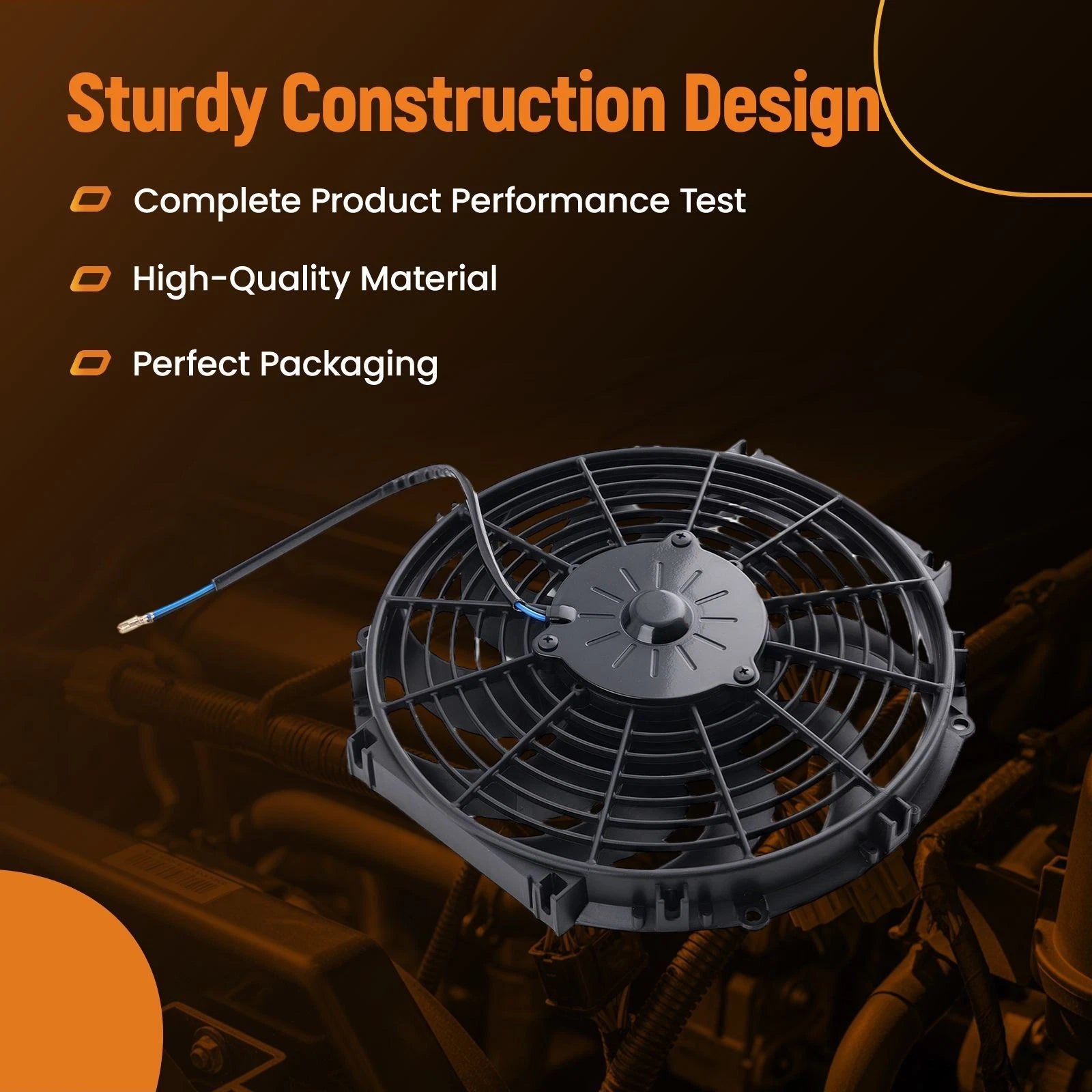 12V 80W Electric Radiator Cooling Fan 12 Inch Universal with Shroud