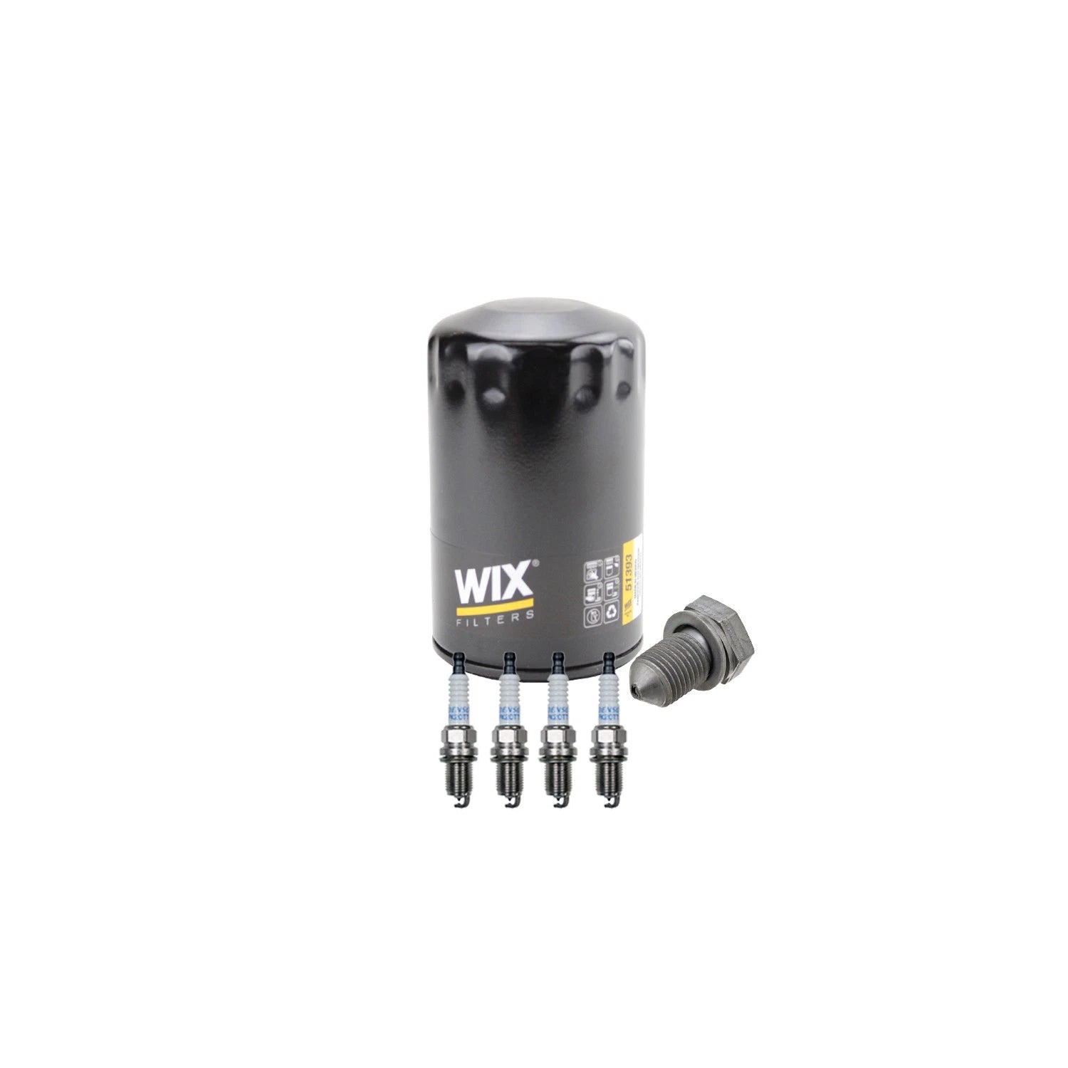 Wix Engine Oil Filter & Denso 4 Platinum TT Spark Plugs Kit for Audi A4 TT Golf (L4)