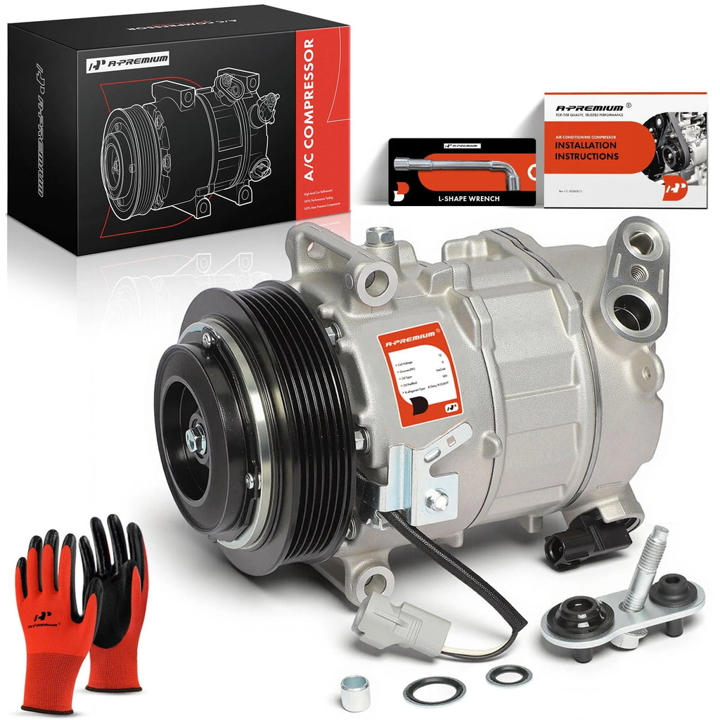 A/C Compressor with Clutch for Jeep Cherokee (2014–2017, 2019–2020)