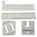 Set of 2 Silver Track Tie Down Rail Kit for Garages