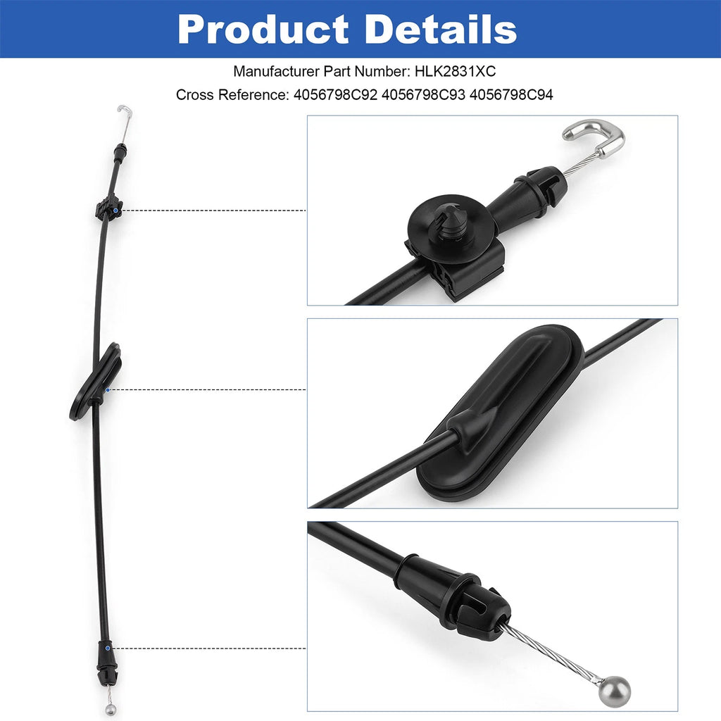 Cable Door Latch for IHC (HLK2831XC, 4056798C92, 4056798C93, 4056798C94)