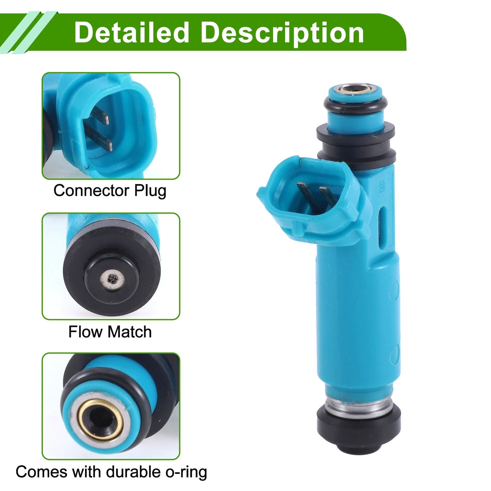 1 Pc Fuel Injector No.195500-4460 for Mazda RX-8 (2004–2005)