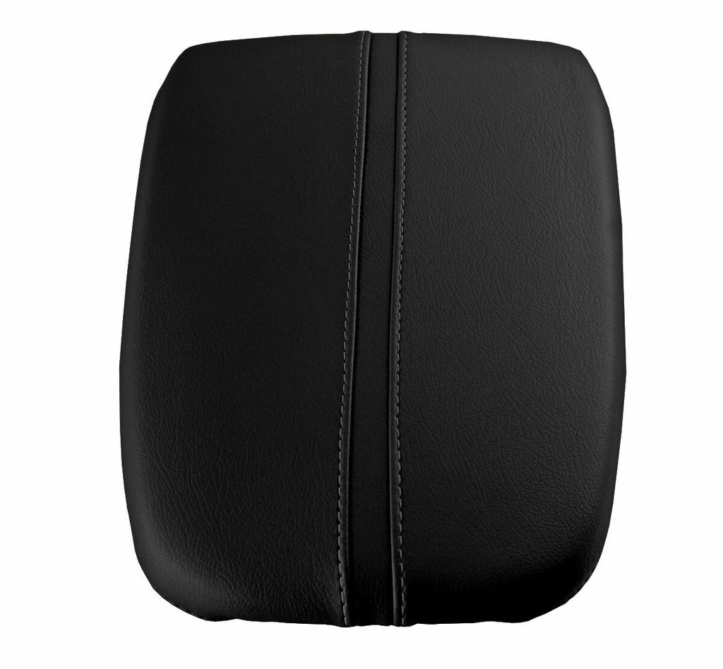 Leather Console Lid Armrest Cover for Acura TLX (2015–2020) Gray Stitch