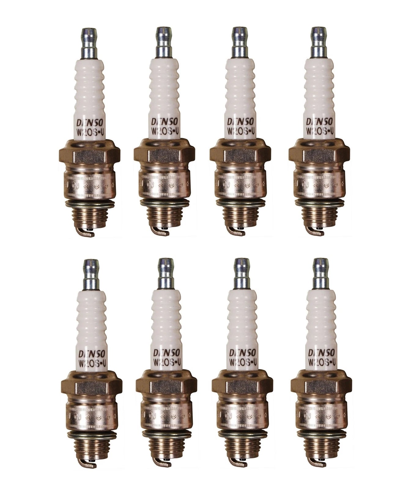 Set of 8 Denso U-Groove Spark Plugs Gap 0.027 for Chevy GMC V8
