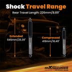 2" Rear Lift Shock Absorbers for Toyota Tacoma 2WD/4WD (2005–2023)