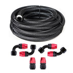 6AN 8AN 10AN Nylon Braided CPE Oil Gas Fuel Line Hose End Fitting Kit