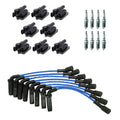 NGK Ignition Coil Wires & 8 Nickel Spark Plugs Kit for Express Savana 3500 (2003–2007)