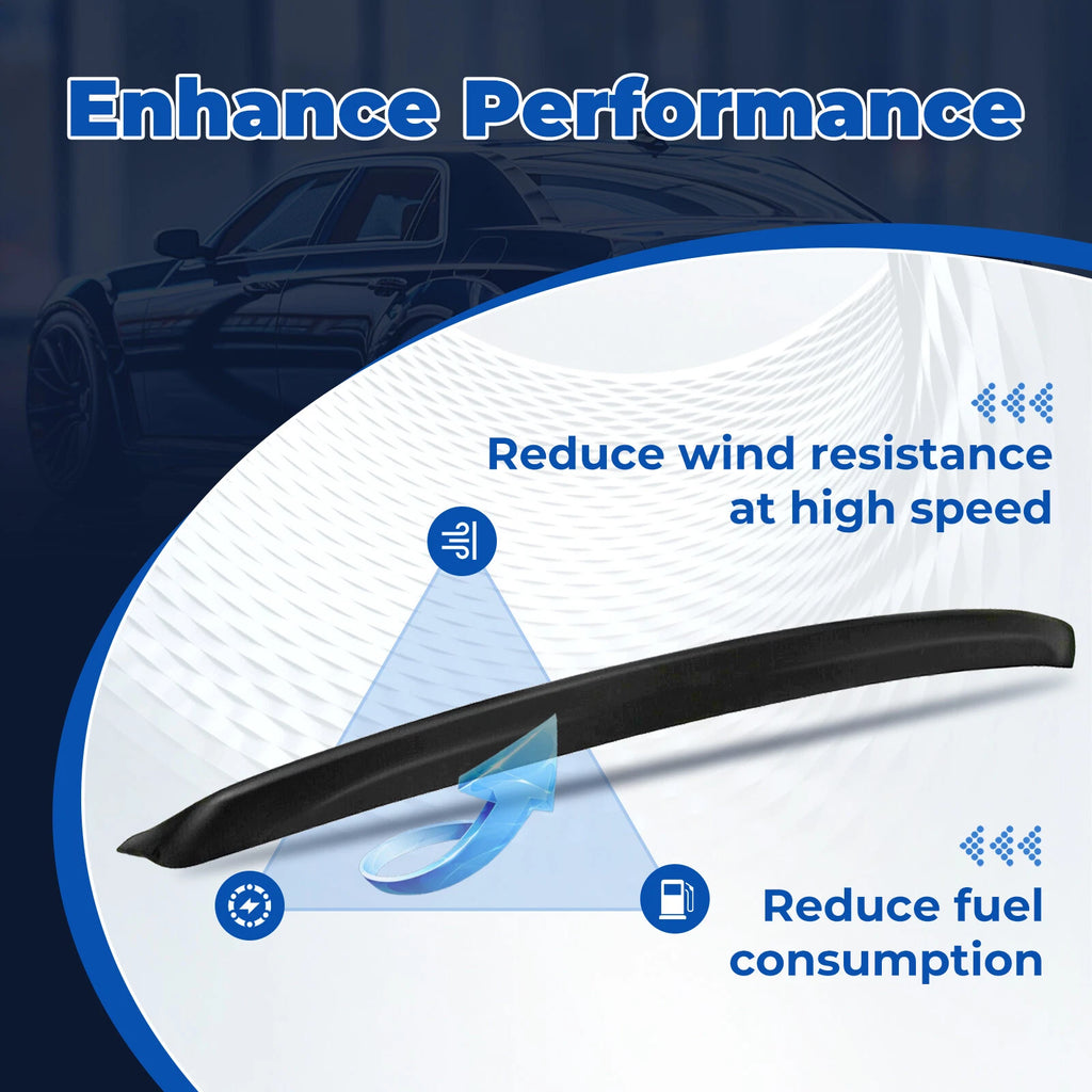 Matte Black Trunk Rear Spoiler Wing Lip for Chrysler 300 (2011–2023)