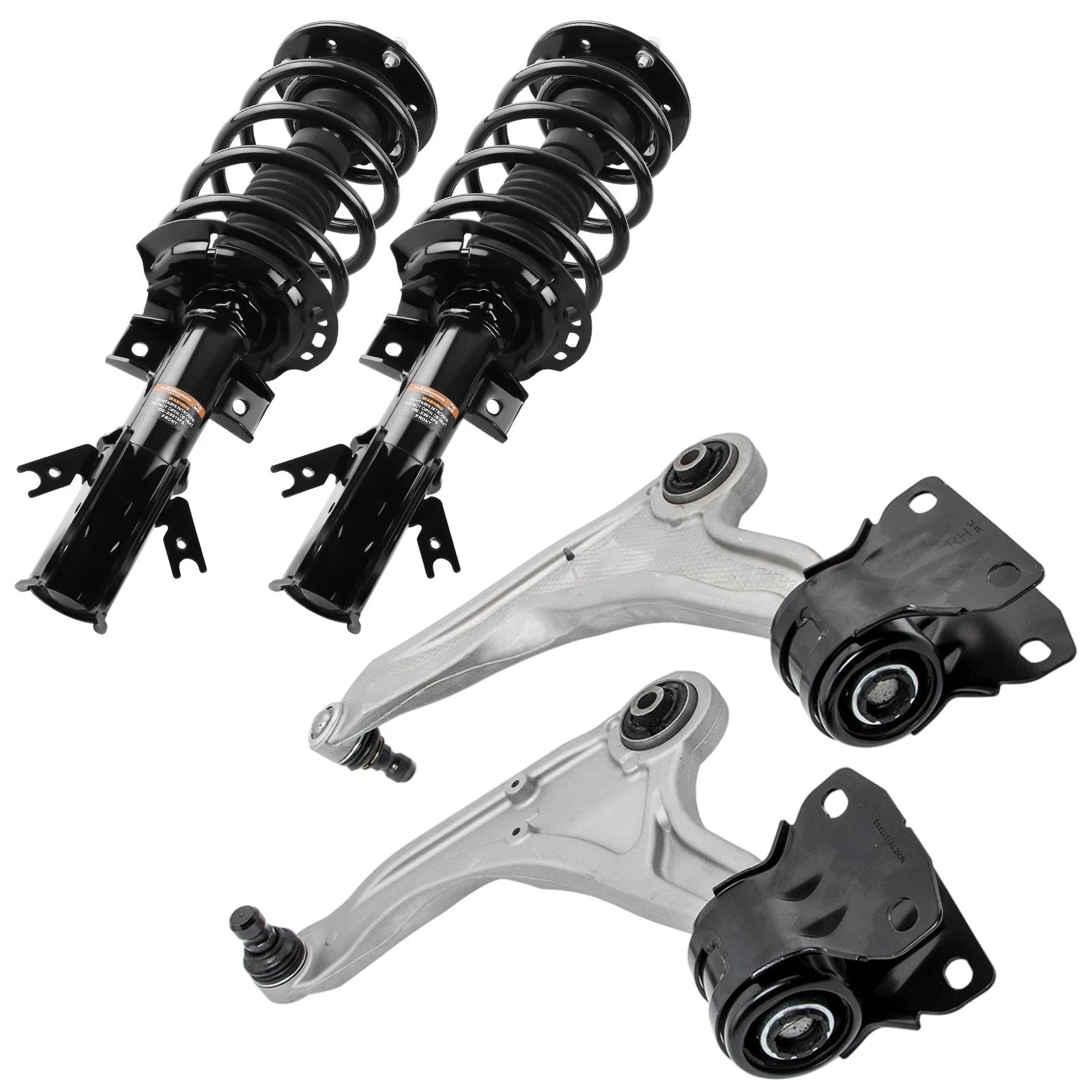 Set of 4 Front Struts w/Lower Control Arms for Ford Fusion (2013–2020)