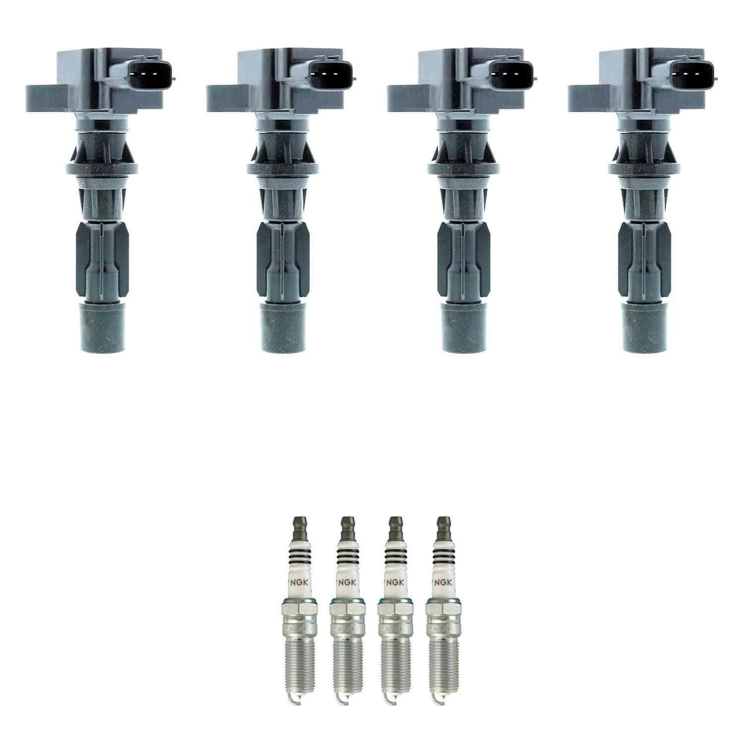Set of 4 Ignition Coils & NGK Iridium Spark Plugs for Mazda CX-7 (2007–2012)