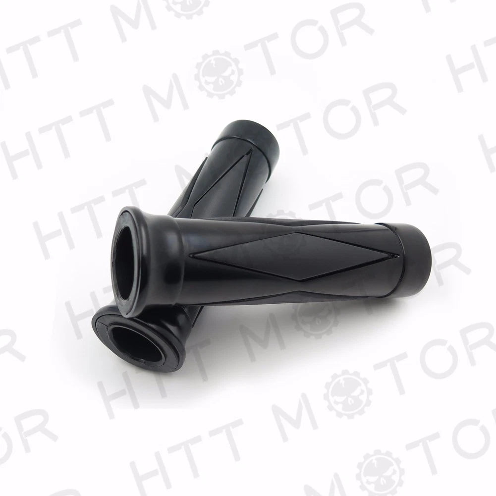 1" Black Hand Grips for Harley Davidson Softail Sportster Dyna Touring