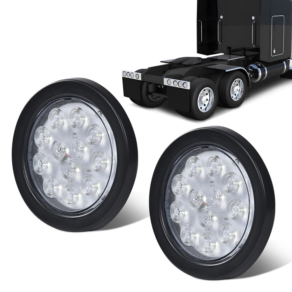 Set of 2 LED Reverse Backup Tail Lights for Trailer Truck