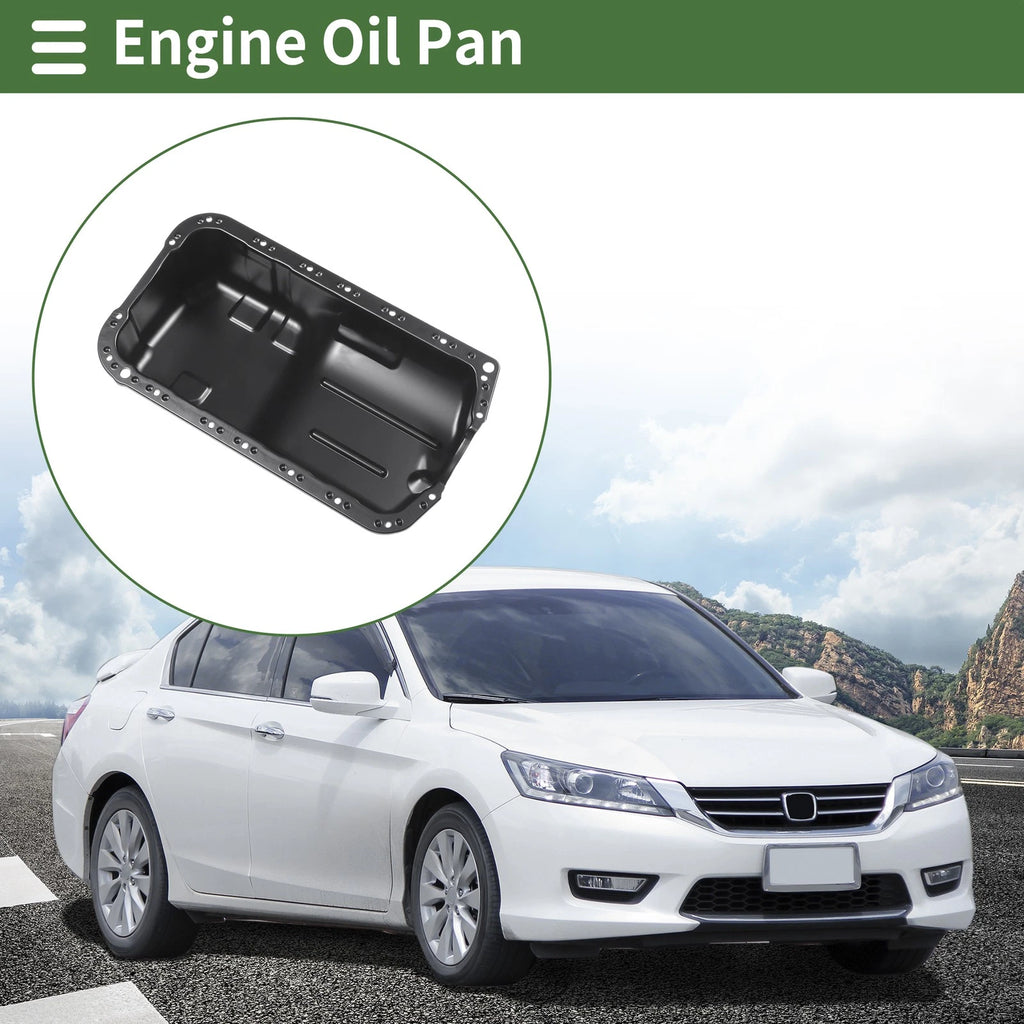 1 Pc Engine Oil Pan No.11200PT0010 for Honda Accord (1990–1997) Iron Black