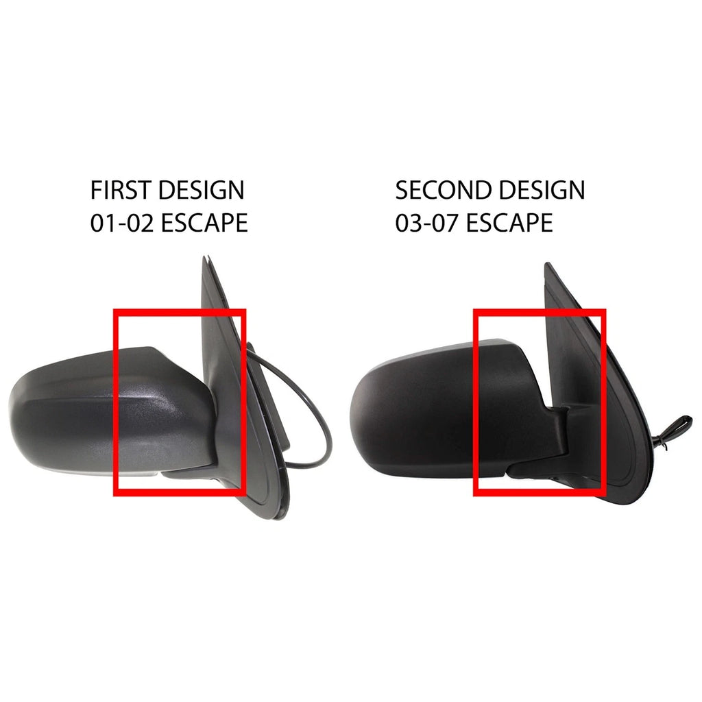 Passenger Right Side Mirror for Ford Escape (2001–2002)