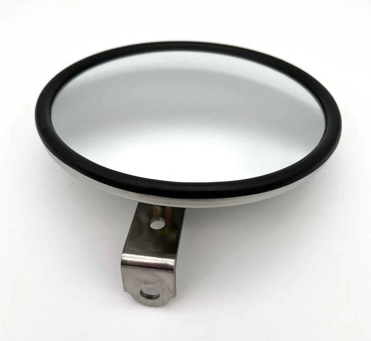 Stainless Round Convex Mirror with Offset Mount Stud for Trucks (2000–2025)