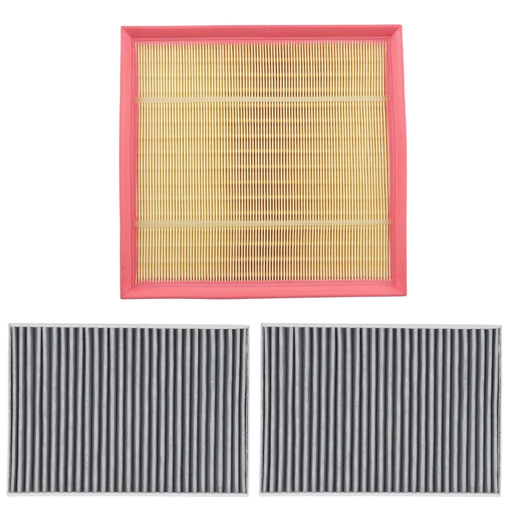 Engine Cabin Air Filter Set of 3 for BMW 530i (2017–2018), X6 (2019)