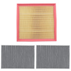 Engine Cabin Air Filter Set of 3 for BMW 530i (2017–2018), X6 (2019)