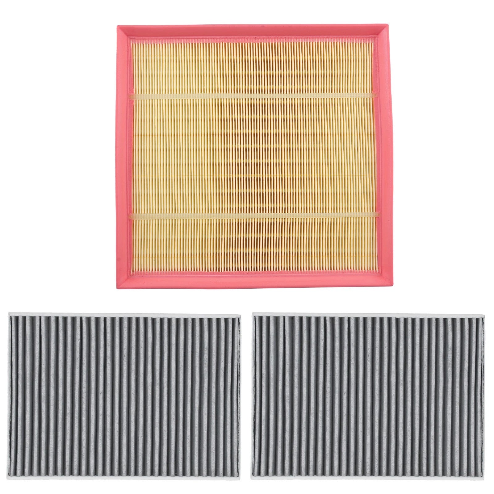 Engine Cabin Air Filter Set of 3 for BMW 530i (2017–2018), X6 (2019)