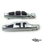 Chrome Flat Wing Footpegs for Yamaha V-Star 1000 650 Royal Star V-Max Virago (1999–2023)