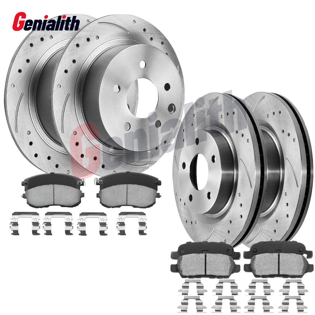 Front & Rear Brake Rotors & Pads for Nissan Altima 2.5L 3.5L V6 (2007–2009)