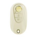 White Silver Edge Car Key Case for Mercedes-Benz C Class (2022–2023)
