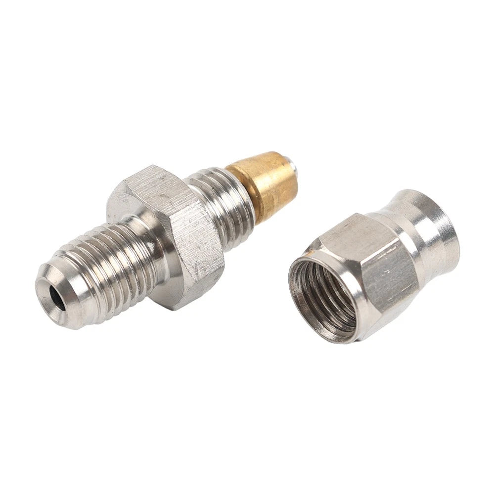 3AN AN3 Male to AN 3 Hose End Brake Line for Motorcycle (Stainless Steel)