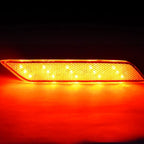 2X LED Rear Bumper Light for Honda Civic (2013–2015) Tail Red Brake White Backup
