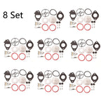 Set of 8 Carburetor Repair Kits for B&S 796184 (Lawn Mower)