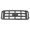 Replacement Gray Matte Plastic Front Grille w/o Honeycomb Style