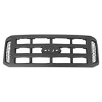 Replacement Gray Matte Plastic Front Grille w/o Honeycomb Style