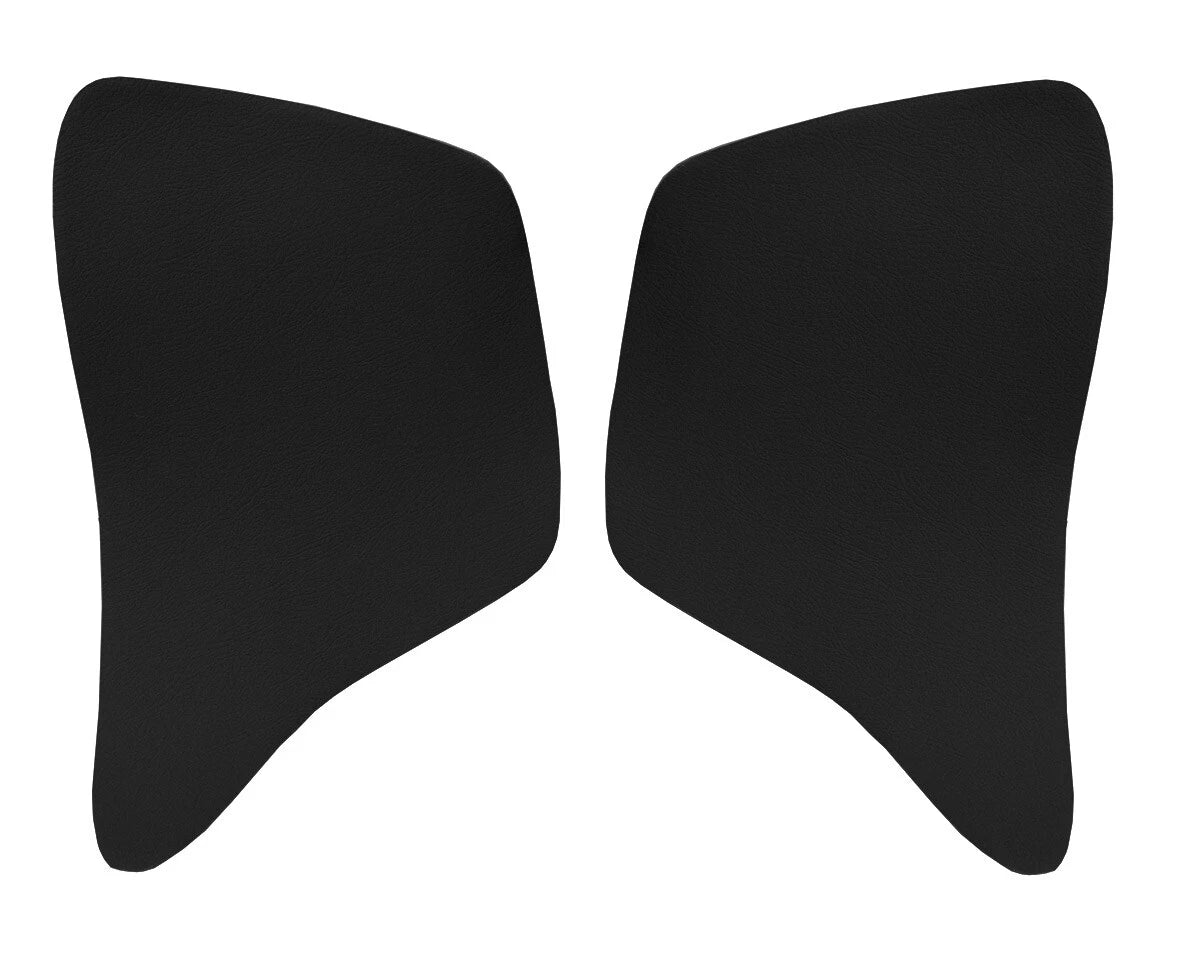 Front Insert Door Panel Cover for Toyota Tacoma (2005–2015) Black Leather