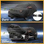 Waterproof Car Cover for Toyota C-HR (2017–2023) Black 210D-PU Zippers