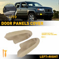 2X Door Armrest Pad Covers for Honda Ridgeline (2006–2014) Beige Leather