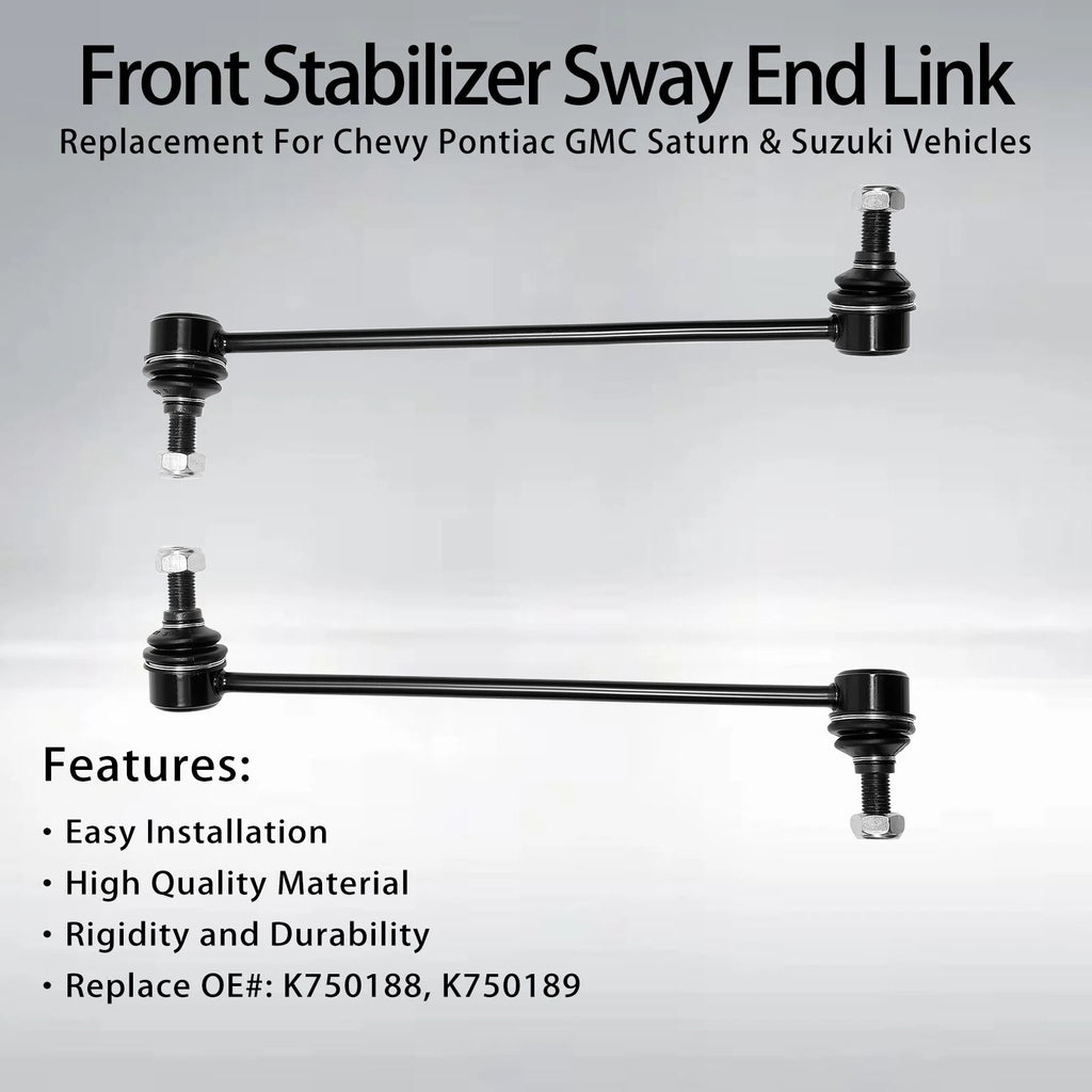 2X Front Stabilizer Sway Bar End Links for Chevy Equinox GMC Terrain (2007-2017)