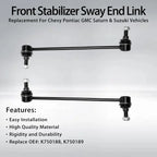 2X Front Stabilizer Sway Bar End Links for Chevy Equinox GMC Terrain (2007-2017)