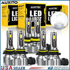 Set of 3 AUXITO LED Headlight Bulbs for Make Model (YYYY–YYYY)