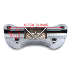 Scalloped Handlebar Riser Clamp Chrome for Harley Sportster 1200 (2004–2023)