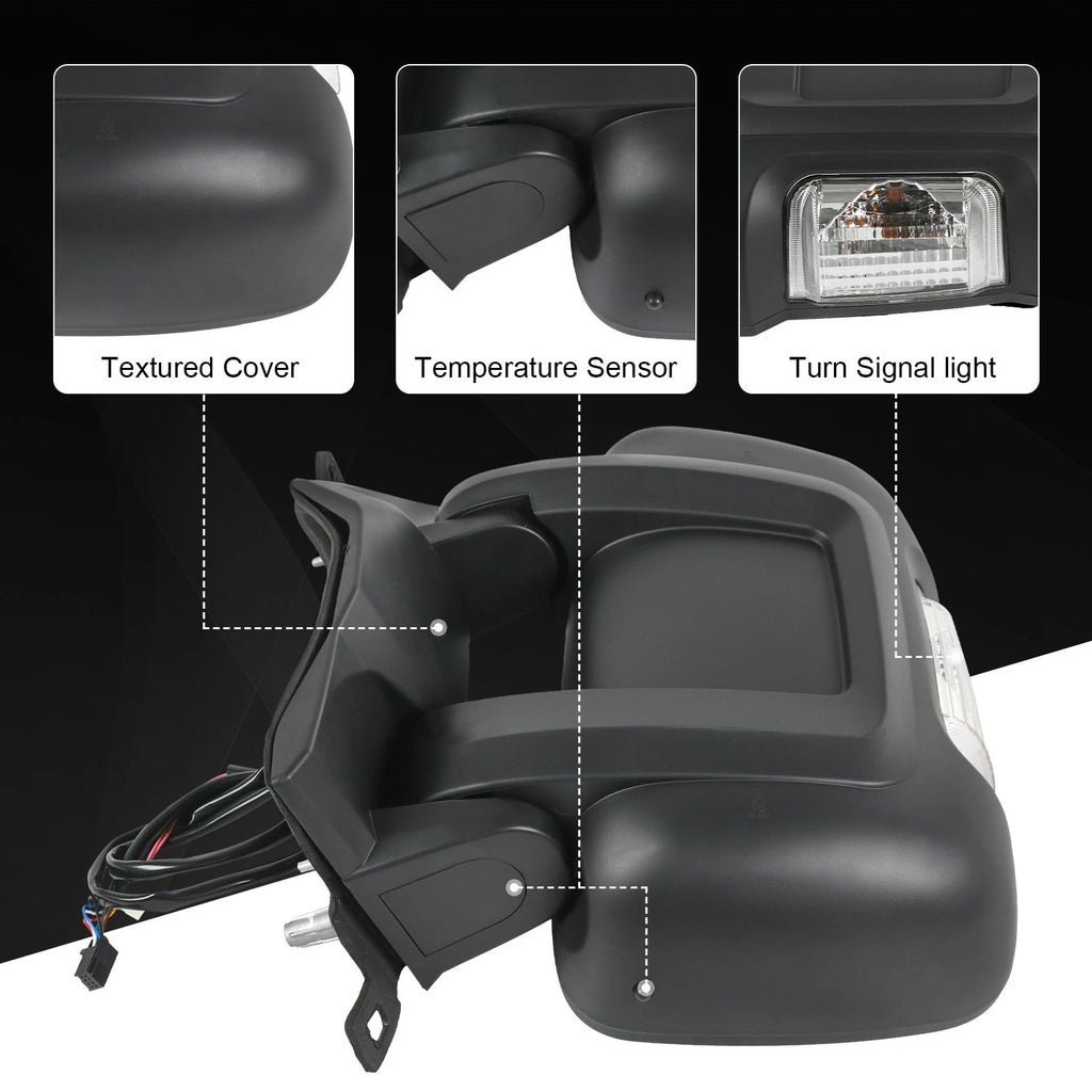Driver Side Manual Mirror for Ram Promaster 1500 2500 3500 (2014–2023)