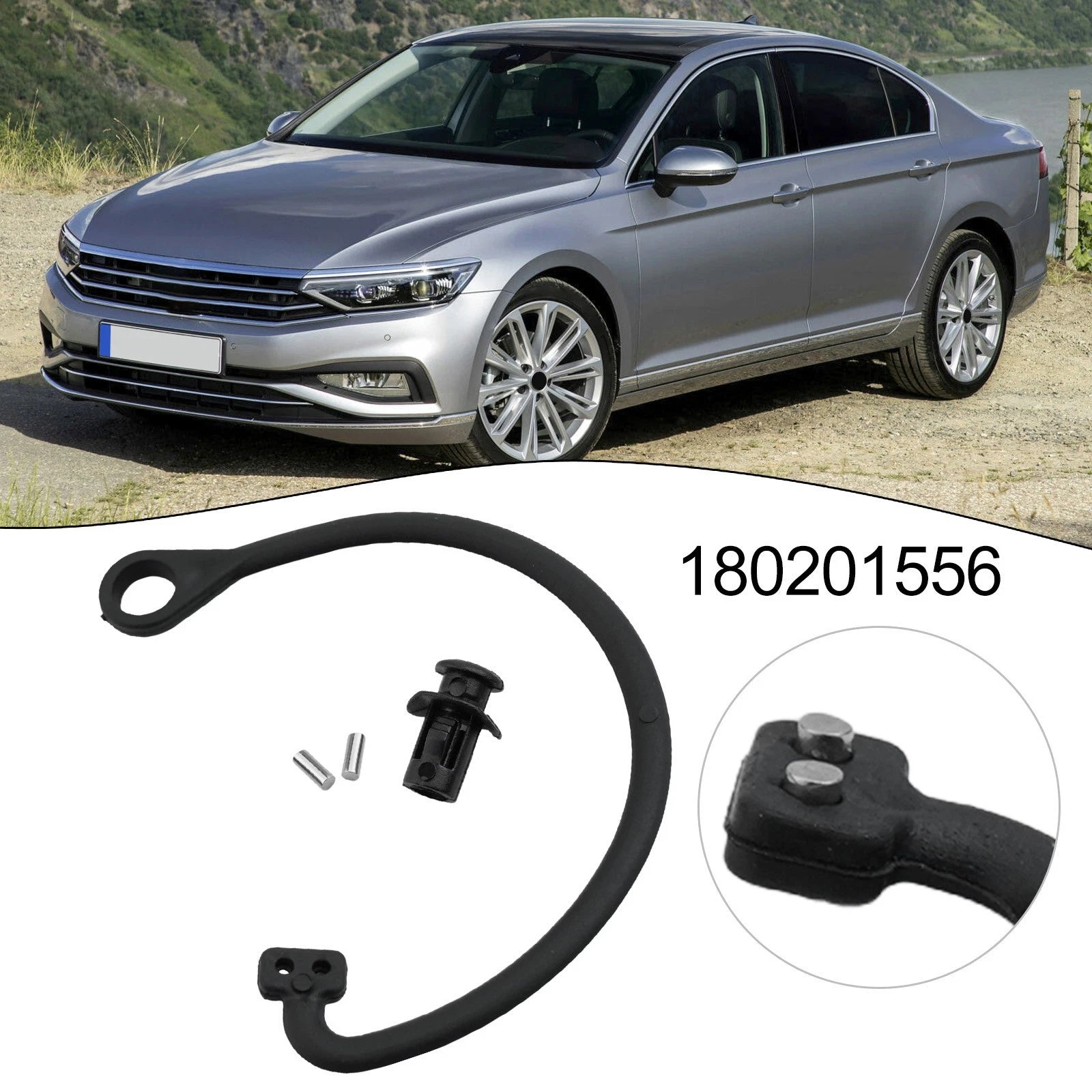 Fuel Tank Cap Cord Strap for VW MK4 MK6 (1998–2018)
