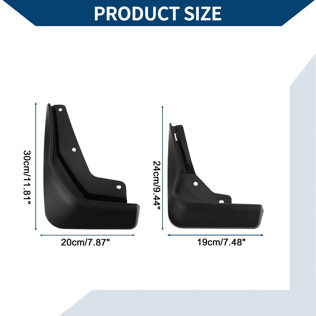 Set of 4 Mud Flaps Splash Guards for Mercedes-Benz CLA (2020–2023)