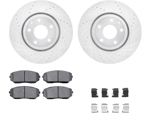 Front Brake Pad and Rotor Kit for Mazda CX-9 (2016–2023) BT995ZT